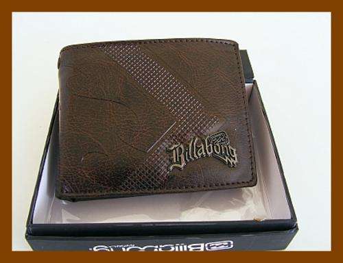 Brown Leather Billabong Wallet in Box