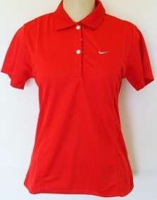 LADIES RED NIKE SHIRT -SIZE : LARGE - slim fit