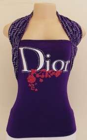 PURPLE CHRISTIAN DIOR T-SHIRT - free size
