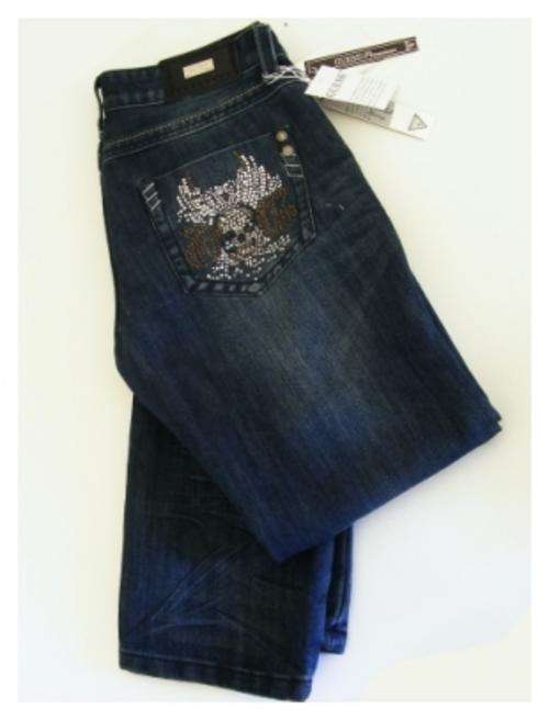 Ladies Blue Guess Jeans - Size: 30