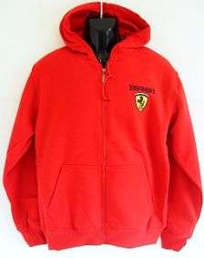 RED FERRARI HOODIE- Size: XLARGE - SLIM FIT