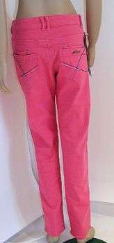 Ladies Pink Stretch Jeans - Size: 34