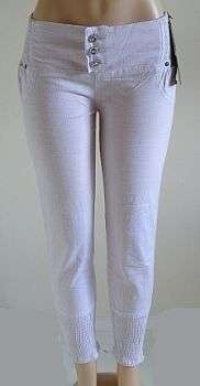 Ladies White Stretch Jeans - Size: 36