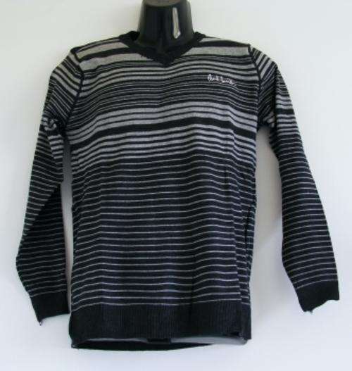 Black / Grey Striped Paul Smith Jersey - size: Medium - slim fit