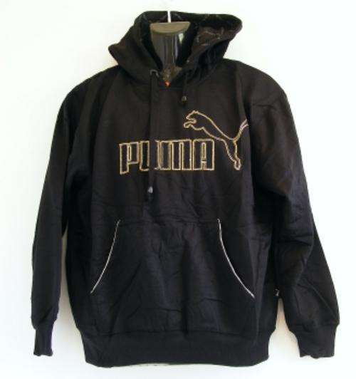 BLACK PUMA HOODIE - SIZE: LARGE - slim fit