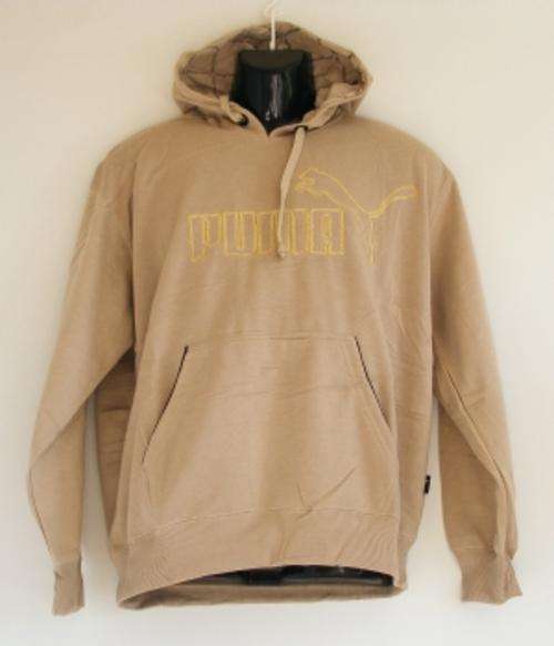 BEIGE PUMA HOODIE - SIZE: XLARGE - slim fit