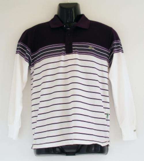 LACOSTE LONG SLEEVE POLO SHIRT - Size: SMALL - slim fit