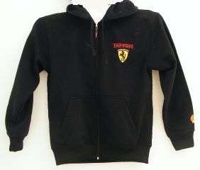 BLACK FERRARI HOODIE- Size: MED - SLIM FIT