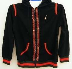 BLACK GUCCI SUMMER HOODIE- SIZE: XXLARGE - slim fit