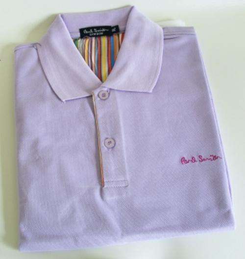 MAUVE PAUL SMITH GOLF SHIRT - Size: X-LARGE