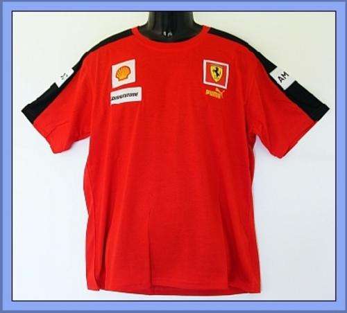 RED FERRARI T-SHIRT - SIZE LARGE - SLIMFIT