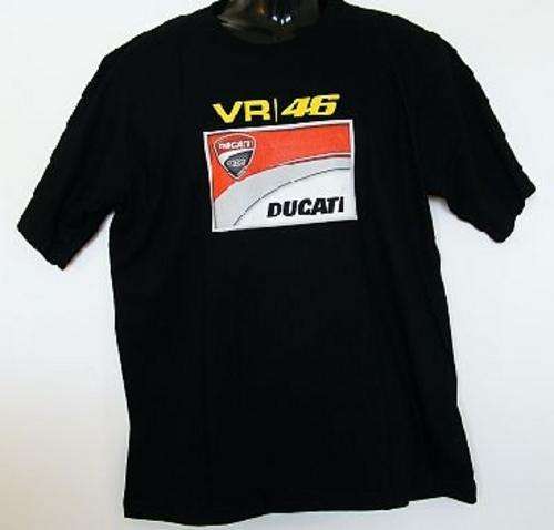 BLACK DUCATI ROSSI T-SHIRT - SIZE L