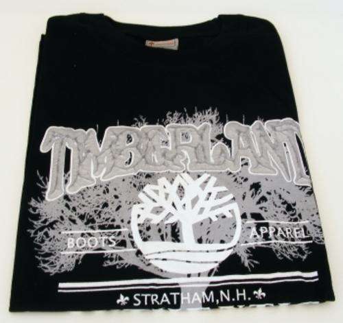 BLACK TIMBERLAND T-SHIRT - SIZE MEDIUM