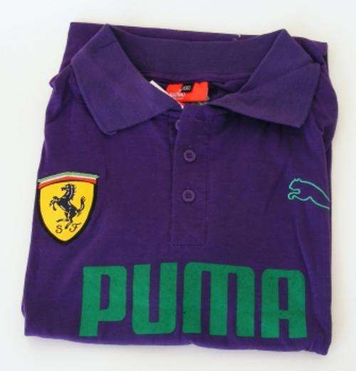 PURPLE FERRARI GOLF SHIRT - Size: XX-LARGE - slimfit