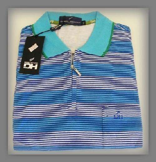 Blue Stripped DH Golf Shirt - Medium Slimfit