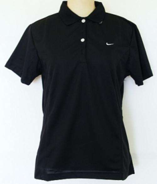 BLACK NIKE GOLF SHIRT -SIZE : LARGE - slim fit