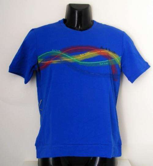 BLUE PAUL SMITH T-SHIRT - SIZE: MED (SLIMFIT)