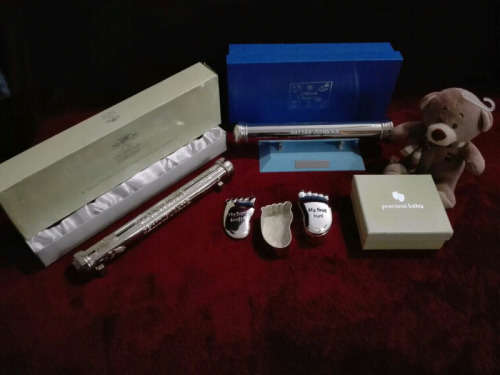 ***BABY BIRTH & CHRISTENING SET - SILVER PLATED***