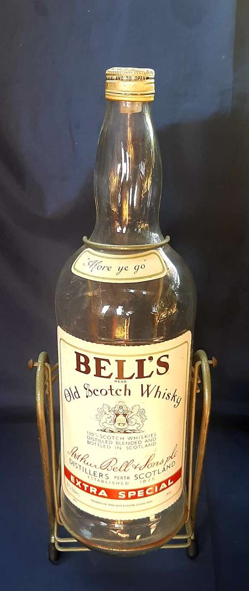 LARGE 4.5 LITER BELLS OLD SCOTCH WHISKY BOTTLE