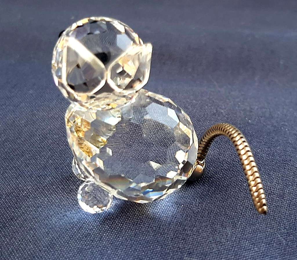 SET OF 3 AUSTRIAN SWAROFSKI CRYSTAL CATS