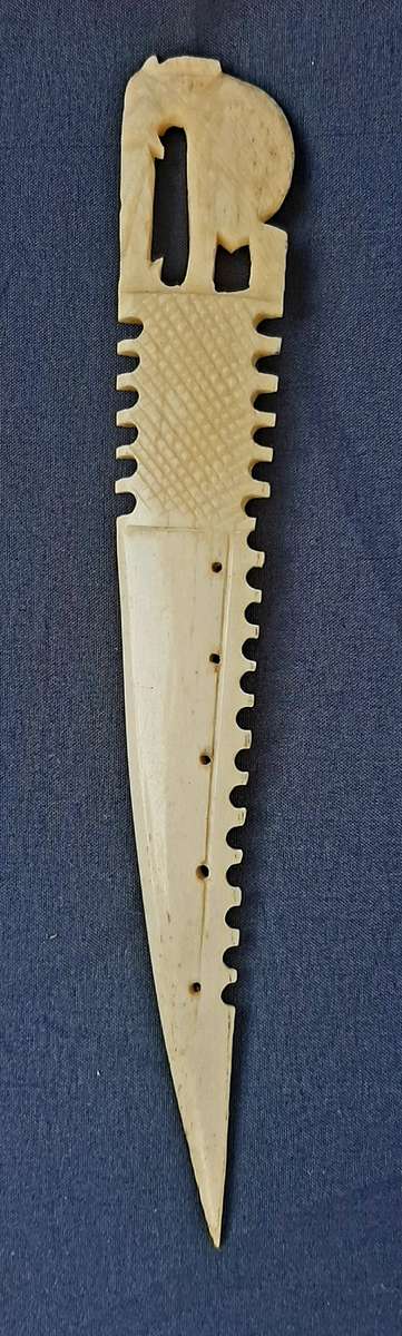 HANDCARVED BONE LETTER OPENER
