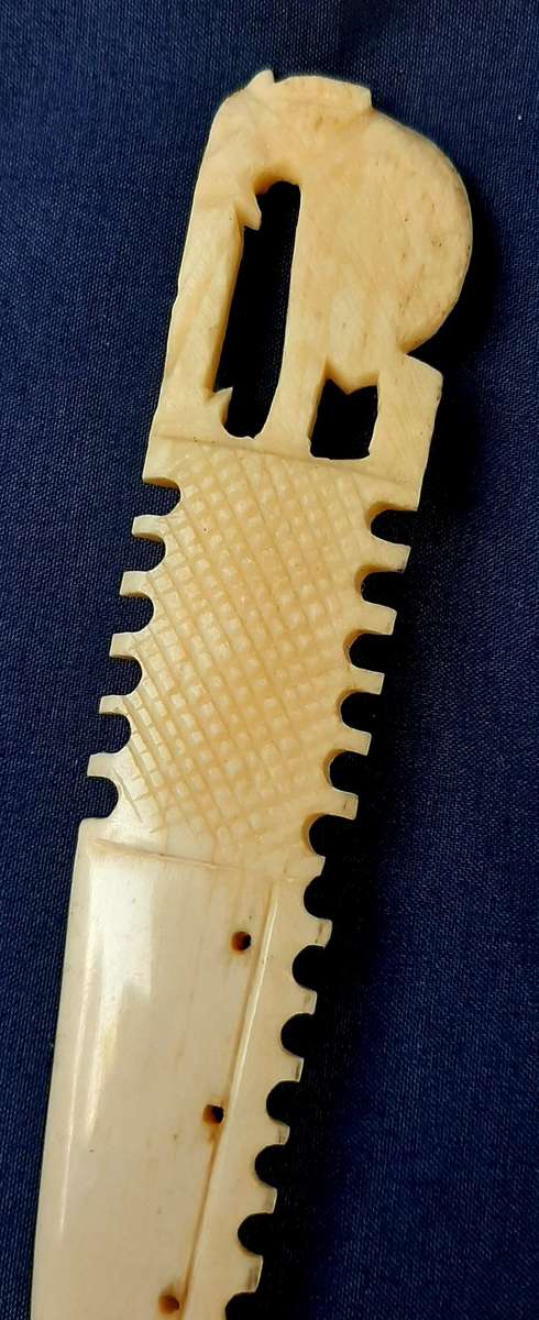 HANDCARVED BONE LETTER OPENER