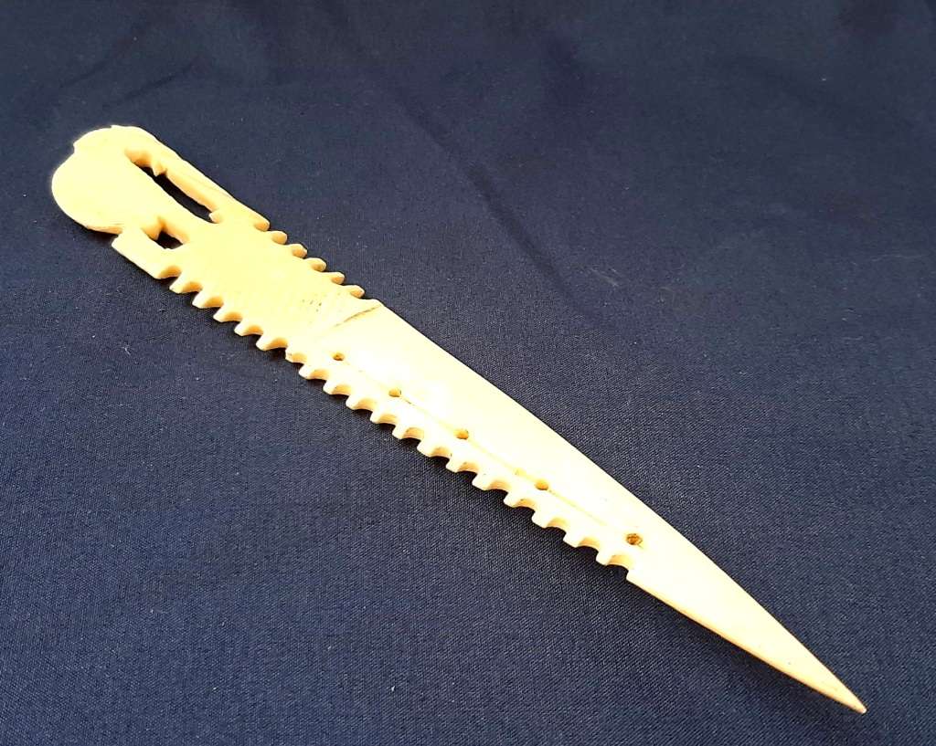HANDCARVED BONE LETTER OPENER