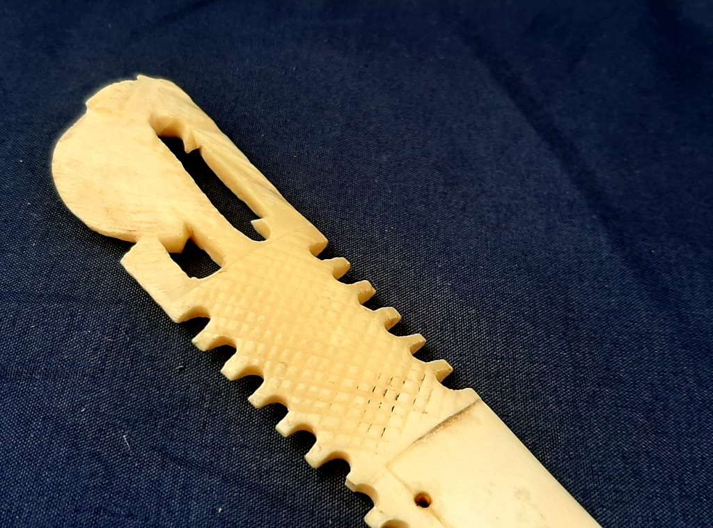 HANDCARVED BONE LETTER OPENER