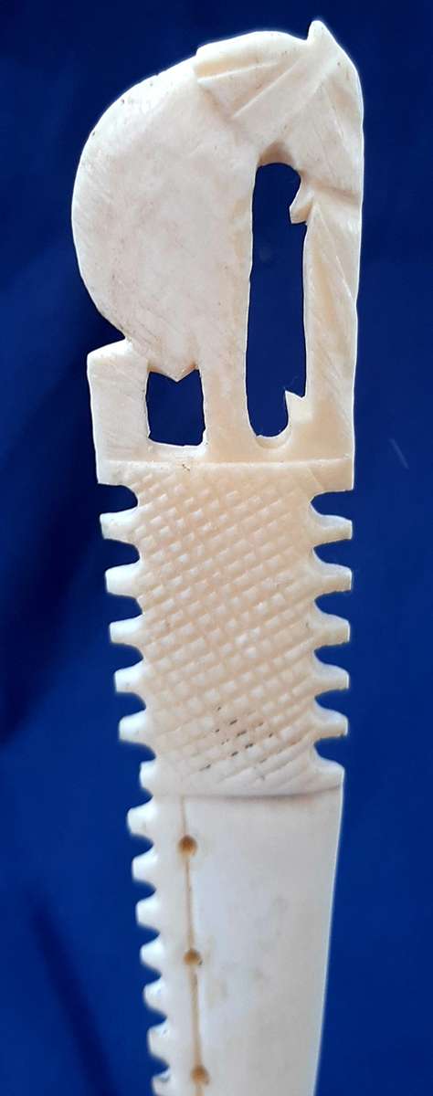 HANDCARVED BONE LETTER OPENER