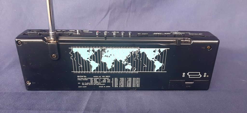 VINTAGE (CIRCA 1980`S - 90`S) SONY COMPACT PORTABLE RADIO/TAPEDECK