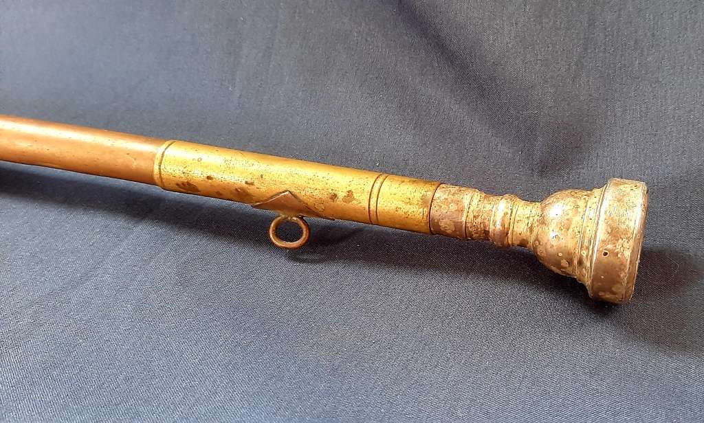 VINTAGE MILITARY CEREMONIAL BRASS BUGLE