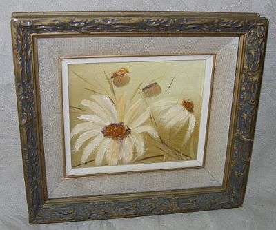 An original oil on board by Rina Vos