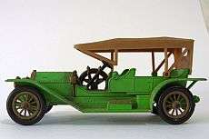 A Vintage die cast model of a 1912 Simplex by Lesney/Matchbox England
