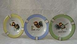 Three RETRO COOL ashtrays - very rare