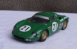 Die cast model of a 1965 Ferrari 250 LM