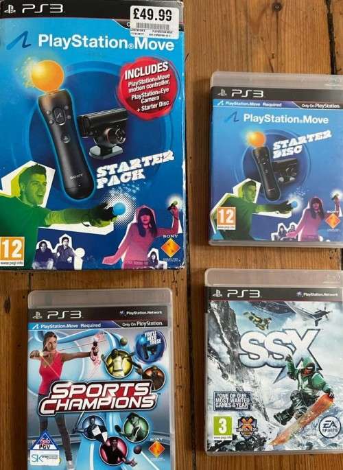 **** Free Delivery *** PS3 Move PLUS 3 Games