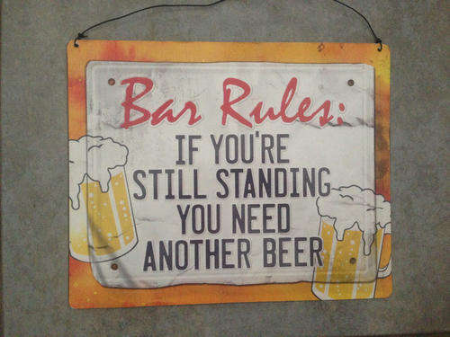 Vintage Bar Metal Sign