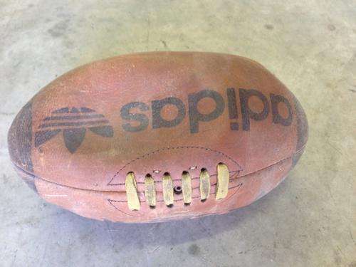 Vintage Old Leather Addidas Rugby Ball