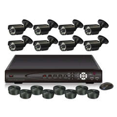 24 HOUR AUCTION: 8CH CCTV SYSTEM * BETTER QUALITY CAMERA's + 6 MONTH WARRANTY