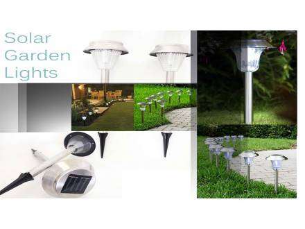 Set of 4 Solar Garden Lights