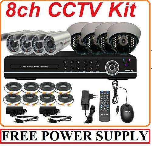 8CH CCTV SYSTEM * BETTER QUALITY CAMERA's + 6 MONTH WARRANTY * FREE 9CH POWER SUPPLY BOX WORTH R380