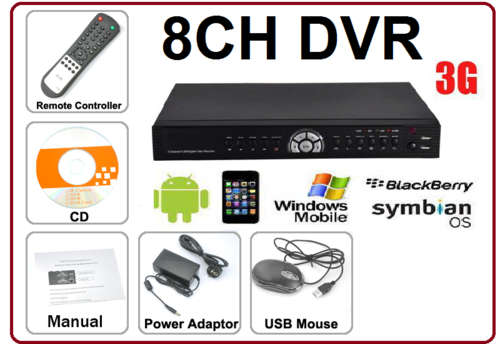 NEW 8ch HDMI H.264 Network DVR, Full D1 DVR firmware - CCTV Security Digital Video Recorder - 8ch