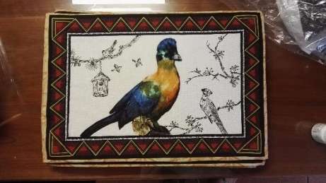 Brand New (Soft) Bird Themed Place Mats Up For Grabs! BID FOR Set of 8! UNIQUE! ONE OF A KIND!