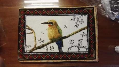 Brand New (Soft) Bird Themed Place Mats Up For Grabs! BID FOR Set of 8! UNIQUE! ONE OF A KIND!