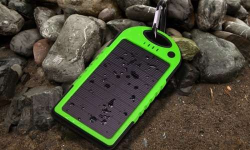 5000mAh Portable Waterproof Solar Charger Dual USB External Battery Power Bank BRAND NEW!!