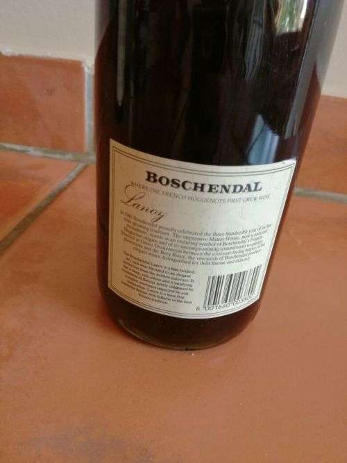 Collectors Wine + Wine Holder!! ALMOST 30 YEARS OLD!! Boschendal Estate Wine Vintage 1987 - Lancy