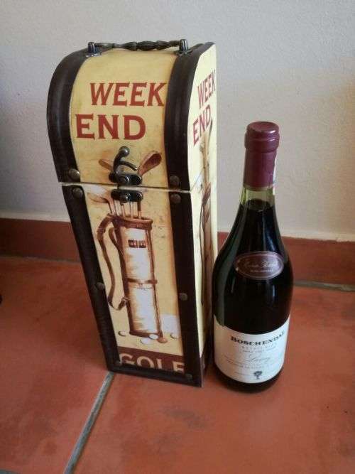 Collectors Wine + Wine Holder!! ALMOST 30 YEARS OLD!! Boschendal Estate Wine Vintage 1987 - Lancy
