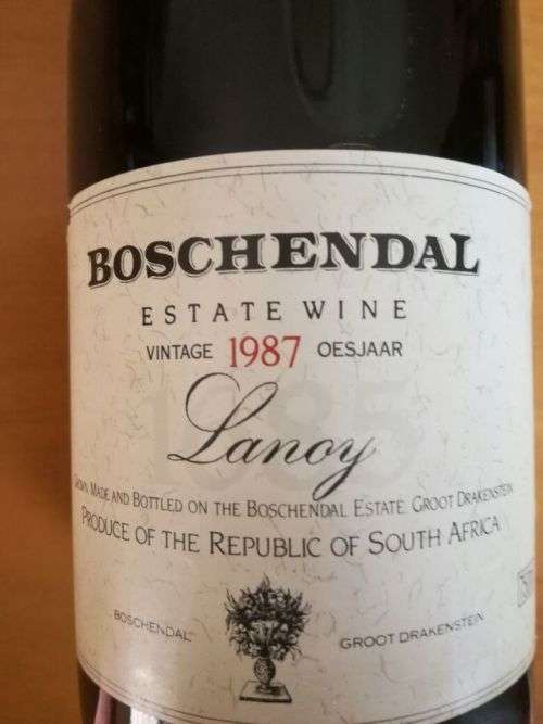 Collectors Wine!! ALMOST 30 YEARS OLD!! Boschendal Estate Wine Vintage 1987 - Lanoy