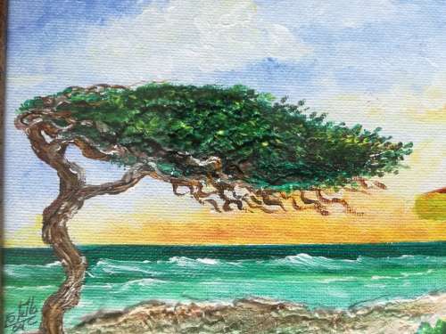 The Wind-Tree By Stella - Original South African Artwork Capturing Cape Culture (Bo Kaap) Unique