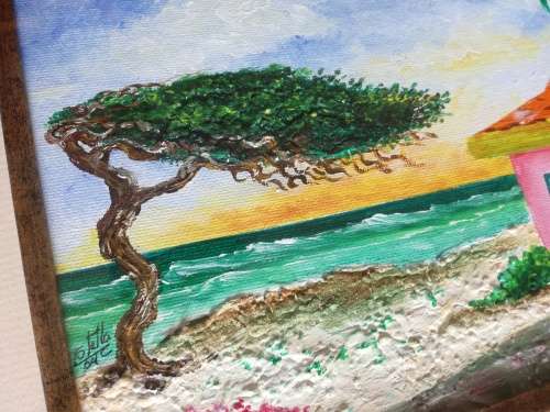 The Wind-Tree By Stella - Original South African Artwork Capturing Cape Culture (Bo Kaap) Unique